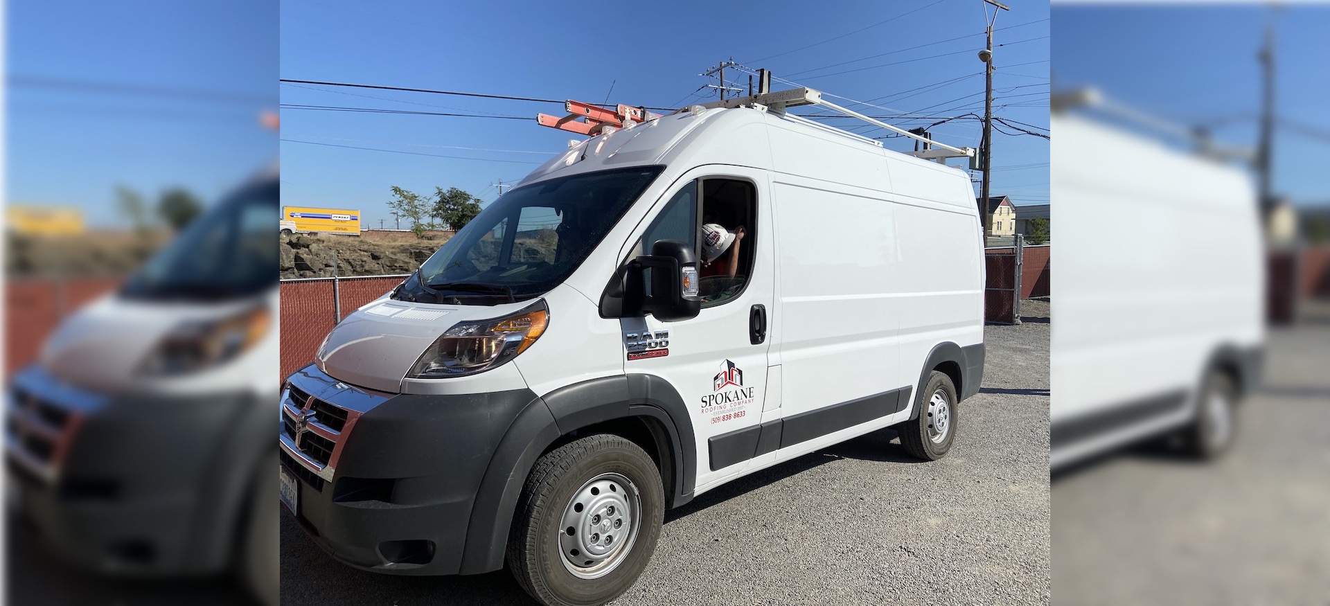 Spokane Roofing Company Commercial Roof Inspection Service Van - RAM ProMaster 2500