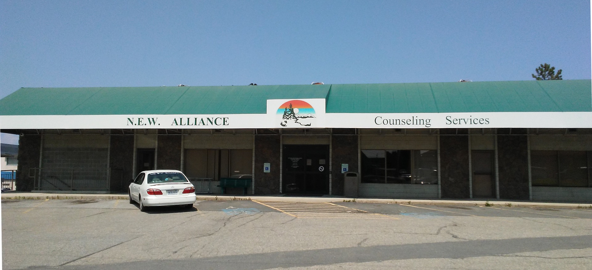 N.E.W. Counseling Services Public Works Building With Green Awning - Colville, WA