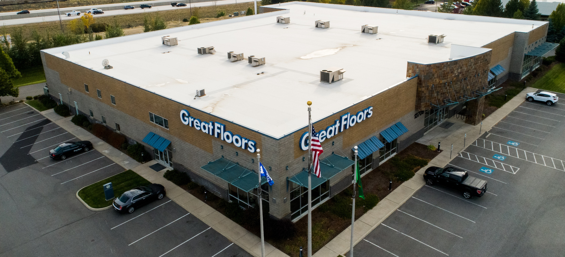 Great Floors Residential And Commercial Showroom Roof, Spokane Valley, Washington