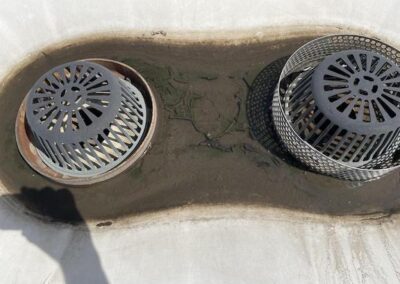Commercial Membrane Roof Drain Cleaning Before Scheduled Maintenance