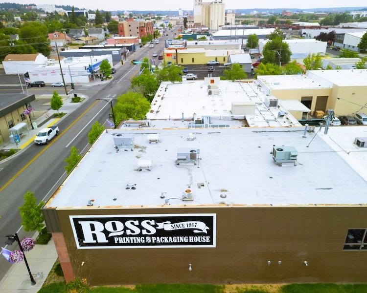 Ross Printing - Spokane, WA - Aerial View